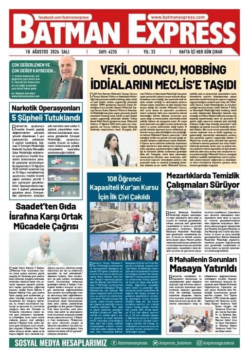 18 AĞUSTOS 2026 SALI