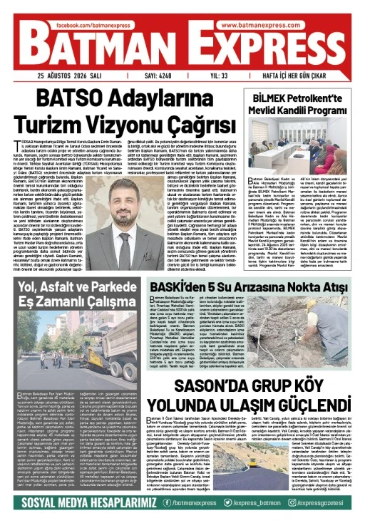 25 AĞUSTOS 2026 SALI