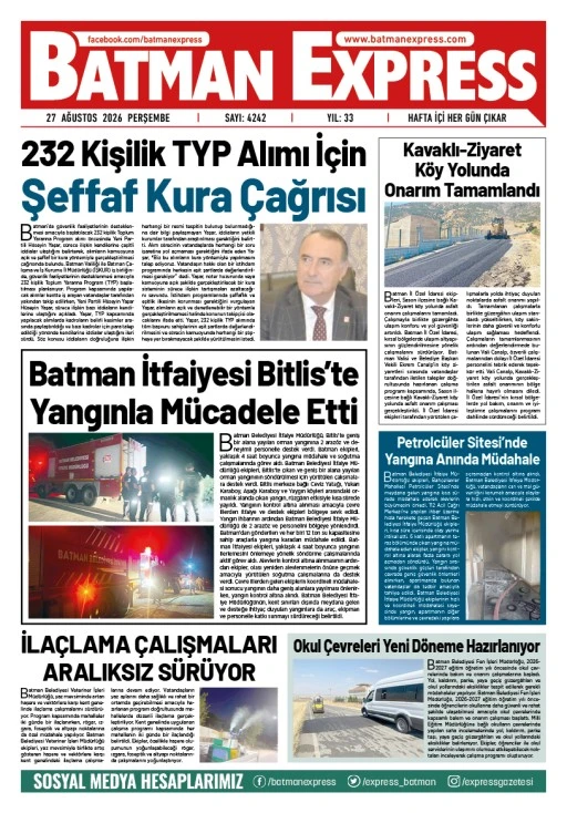 27 AĞUSTOS 2026 PERŞEMBE