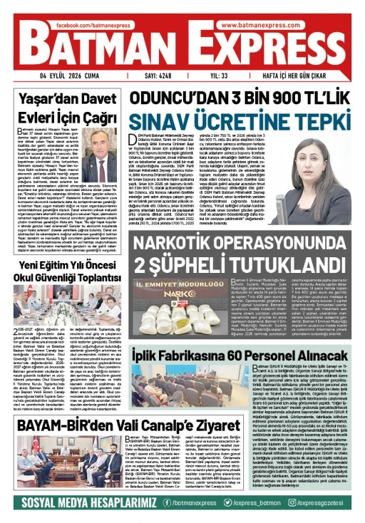 04 EYLÜL 2026 CUMA