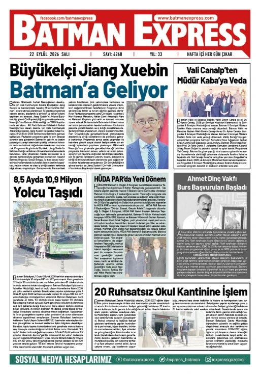 22 EYLÜL 2026 SALI