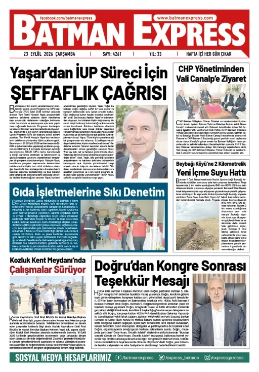23 EYLÜL 2026 ÇARŞAMBA