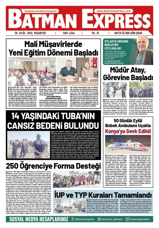 28 EYLÜL 2026 PAZARTESİ