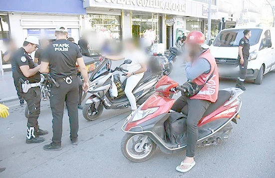 33 BİN MOTOSİKLET DENETLENDİ