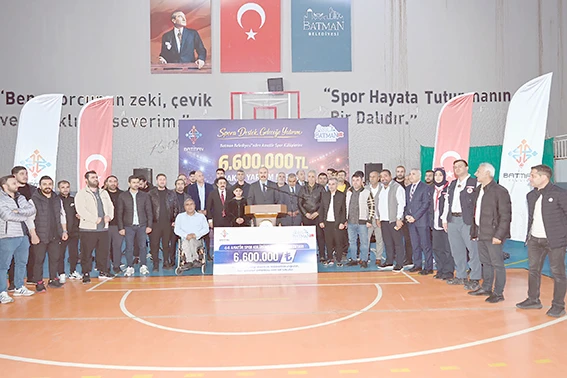 AMAT&Ouml;R KUL&Uuml;PLERE 6,6 MİLYON TL DESTEK