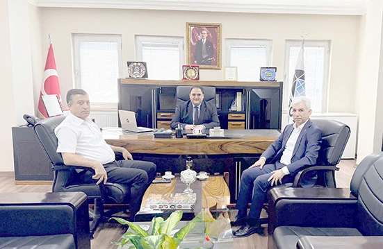 BAŞKAN KAPLAN&rsquo;DAN M&Uuml;D&Uuml;R SEVGİLİ&rsquo;YE ZİYARET
