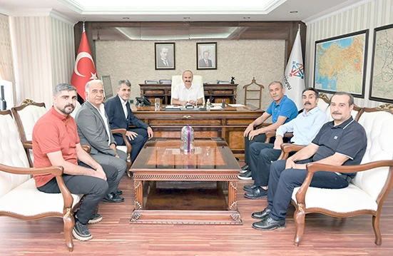 G&Uuml;LTEPE SANAYİ KOOPERATİFİ&rsquo;NDEN VALİ CANALP&rsquo;A ZİYARET