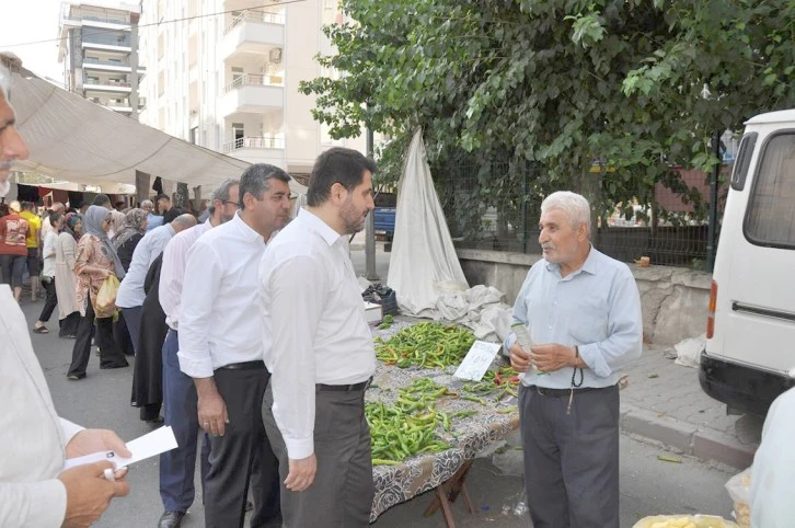 HÜDA PAR’DAN PAZARCI ESNAFINA ZİYARET