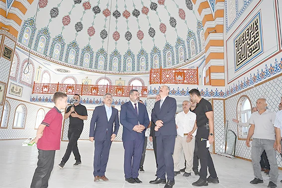 VEYSEL KARANİ CAMİİ İNŞAATI İNCELENDİ