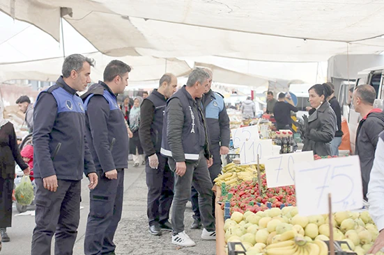 KENT GENELİNDE 18 SEMT PAZARINA KESİNTİSİZ DENETİM