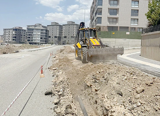 3 BİN 500 METRELİK YENİ SU ŞEBEKE HATTI