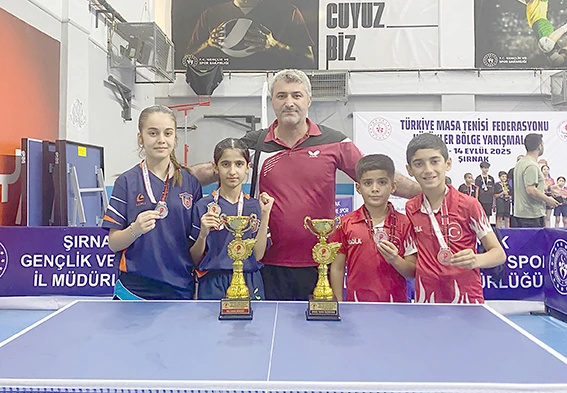 BATMAN, MASA TENİSİNDE BÖLGE DERECELERİ KAZANDI