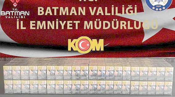 2 BİN 300 PAKET GÜMRÜK KAÇAĞI SİGARA ELE GEÇİRİLDİ