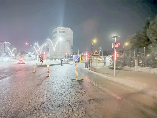 TPAO BULVARI&rsquo;NDA YOL G&Uuml;VENLİĞİ MESAİSİ