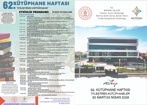 62. KÜTÜPHANE HAFTASI COŞKUSU BAŞLIYOR