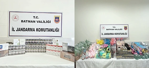 4 ARAÇTAN ÇOK SAYIDA KAÇAK MALZEME ELE GEÇİRİLDİ