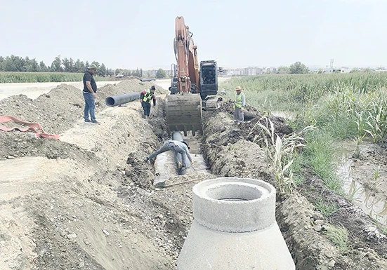 YENİ BULVARIN ALTYAPISI G&Uuml;&Ccedil;LENİYOR
