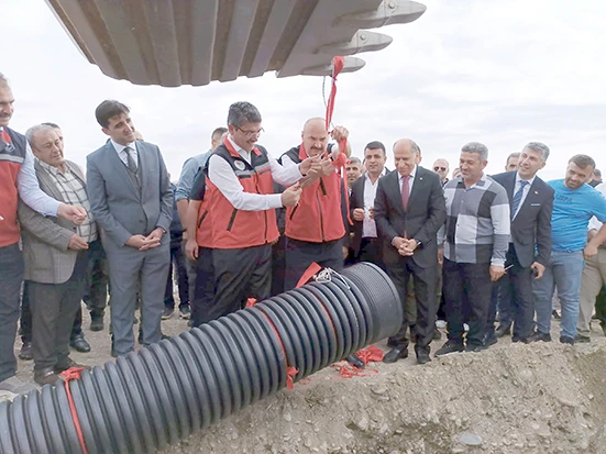 SERA ORGANİZE TARIM BÖLGESİ’NDE İLK BORU DÖŞENDİ
