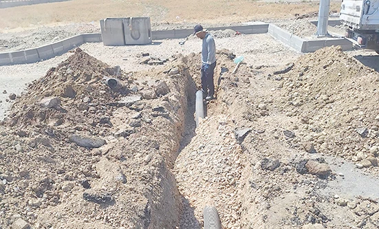 NECAT NASIROĞLU BULVARI'NDA YAĞMUR SUYU HAT &Ccedil;ALIŞMASI