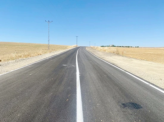 YENİ KENT MEZARLIK BAĞLANTI YOLU SICAK ASFALTLANDI