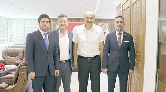 VALİ CANALP, DAİB VE TİM HEYETİNİ KABUL ETTİ