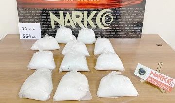 11 KİLO 564 GRAM METAMFETAMİN ELE GE&Ccedil;İRİLDİ