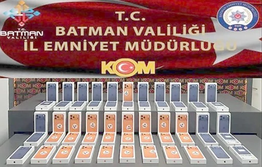 6,6 MİLYON TL DEĞERİNDE KAÇAK TELEFON ELE GEÇİRİLDİ