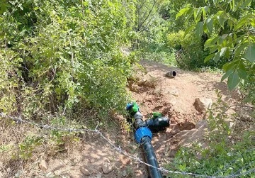 AKALİN K&Ouml;Y&Uuml;NE SU BORUSU DESTEĞİ