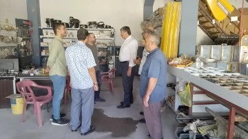 BAŞKAN &Ccedil;İFT&Ccedil;İ&rsquo;DEN EMEK EK SANAYİİ ESNAFINA ZİYARET