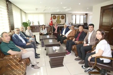 BAŞKAN S&Ouml;N&Uuml;K&rsquo;E ZİYARETLER DEVAM EDİYOR