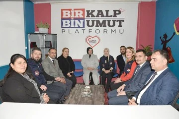 BAYAN CANALP&rsquo;TAN BİR KALP BİN UMUT&rsquo;A ZİYARET