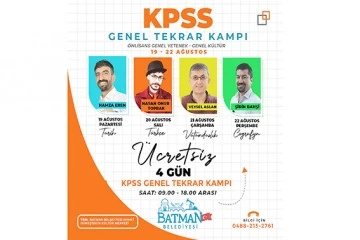 BELEDİYE&rsquo;DEN KPSS TEKRAR KAMPI