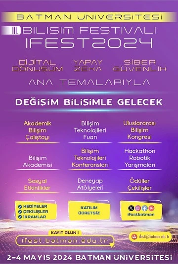 BİLİŞİM FESTİVALİ HEYECANI 3. KEZ BATMAN&rsquo;DA
