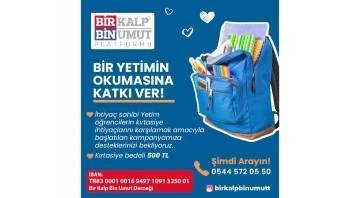 BİR KALP BİN UMUT'TAN DESTEK &Ccedil;AĞRISI