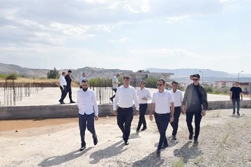 CAMİ VE K&Uuml;LLİYE İNŞAAT ALANI İNCELENDİ