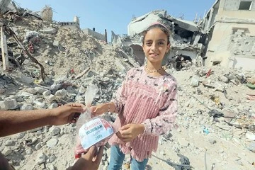 CANSUYU, GAZZE İ&Ccedil;ERİSİNDE KURBAN KESEN VE DAĞITAN TEK YARDIM DERNEĞİ OLDU