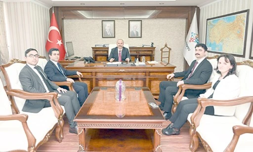 CEZA VE TEVKİFEVLERİ HEYETİNDEN VALİ CANALP&rsquo;E ZİYARET