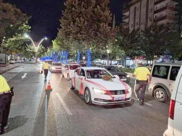 D&Uuml;Ğ&Uuml;N KONVOYLARI DENETLENDİ