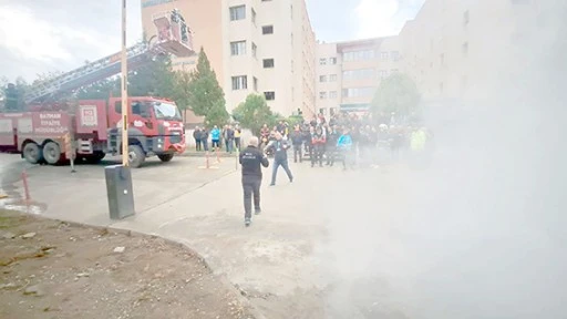 EĞİTİM VE ARAŞTIRMA HASTANESİ&rsquo;NDE HAP TATBİKATI