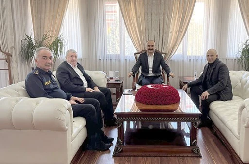 EMNİYET GENEL M&Uuml;D&Uuml;R YARDIMCISI VE G&Uuml;VENLİK DAİRE BAŞKANI'NI KABUL ETTİ