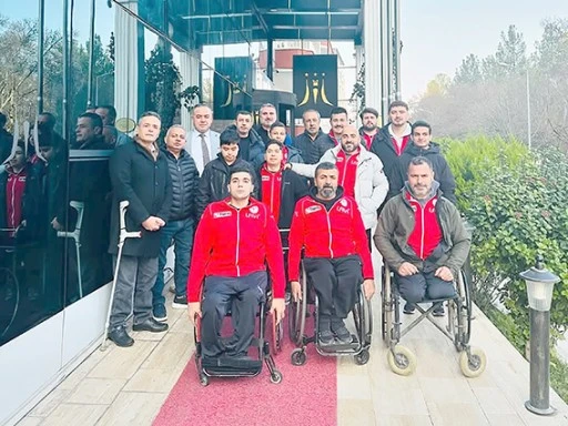 ENGELLİLER SPOR KUL&Uuml;B&Uuml;'NE MEZOPOTAMYA OTEL'DEN JEST
