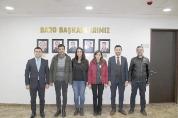 EŞ BAŞKAN ADAYLARI BARO&rsquo;YU ZİYARET ETTİ