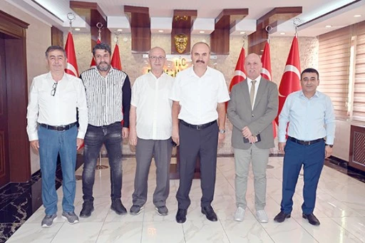 GENEL BAŞKAN POLAT&rsquo;TAN VALİ CANALP&rsquo;A ZİYARET