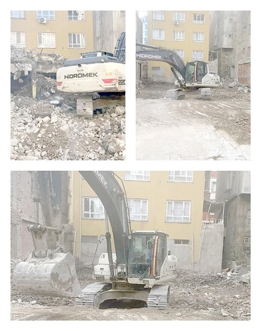 G&Uuml;LİSTAN&rsquo;DA RİSKLİ YAPININ YIKIMI TAMAMLANDI