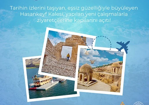 HASANKEYF KALESİ YENİ &Ccedil;EHRESİYLE ZİYARET&Ccedil;İLERİNİ BEKLİYOR