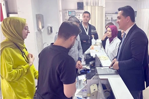 HASTANELERE GE&Ccedil;MİŞ OLSUN ZİYARETİ