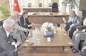 İL BAŞKANI ŞAHİN'DEN BATSO BAŞKANINA ZİYARET