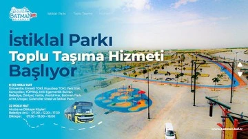 İSTİKLAL PARKI&rsquo;NA SEFERLER D&Uuml;ZENLENİYOR