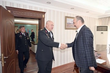 JANDARMA TEŞKİLATI'NDAN VALİ CANALP&rsquo;A ZİYARET