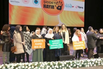 KADINA KARŞI ŞİDDETE HAYIR KONULU KONFERANS GER&Ccedil;EKLEŞTİRİLDİ